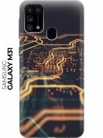 Силиконовый чехол Микросхемы на Samsung Galaxy M31 / Самсунг М31