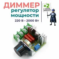 Диммер 220В 2000Вт с выносным резистором. Стабилизатор напряжения. Регулятор мощности, напряжения, скорости, оборотов