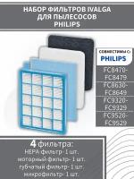 Комплект фильтров для пылесоса Philips FC8470-8479, FC8630-8649, FC9320-9329, FC9520-9529