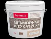 Bayramix Мраморная штукатурка для фасадов (средняя фракция 0,5-1,0мм) Kashmir White-N, 15 кг