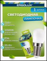 Светодиодная лампа Ergolux LED-T26-3W-E14-4К