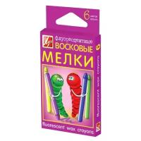 Луч Мелки восковые флуоресцентные 6 цветов (15С1054-08)