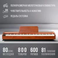 Цифровое пианино TESLER STZ-8805 WALNUT WOOD