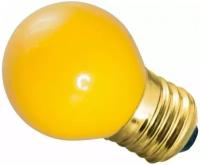 Лампа накаливания e27 10 Вт желтая колба, 1шт