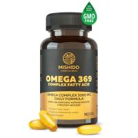 Омега 3-6-9 369 MISHIDO Omega 3 6 9 рыбный жир, масло авокадо, льняное (линолевая кислота) Рыбий жир 1000 мг, витамины для иммунитета, кожи, волос и ногтей