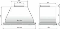 Кухонная вытяжка Elikor: Врезной блок 52Н-650-Э3Д нерж