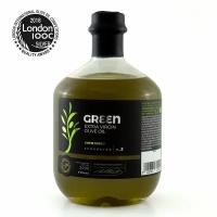 Оливковое масло Attica Food GREEN 500мл, нефильтрованное 0,2% (Греция, Пелопоннес, Extra Virgin, стекло)
