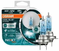 Лампа автомобильная галогенная OSRAM COOL BLUE INTENSE NEXT GEN H7 64210CBN-HCB 12V 55W PX26d 2 шт