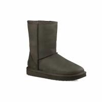 Угги UGG Classic Short Leather 1016559_BWST зимние кожаные коричневые