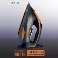 Утюг CENTEK CT-2361 Orange/ 3000 Вт/ керамическая подошва/ паровой удар/ самоочистка/ 450 мл