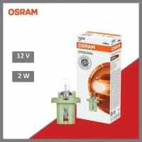 Лампа накаливания приборной панели BAX10d B8.5d Original 12V 2W OSRAM 2722MFX, 1 шт