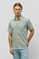 Рубашка BAON Хлопковая рубашка свободного кроя с коротким рукавом Baon B6823008, размер: XXL, зеленый
