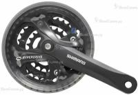 Система Shimano Acera FC-M361 7/8ск (Квадрат, 48/38/28T, 170mm, черная, защита)