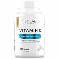 SOLAB Витамин С 500 мг в капсулах, 60 шт пищевая добавка ц антиоксиданты vitamin C