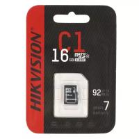 Карта памяти MicroSD 16гб Hikvision HS-TF-C1(STD)/16G/ZAZ01X00/OD