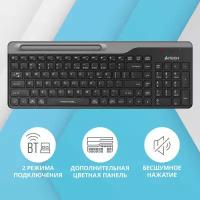 Клавиатура A4Tech Fstyler FBK25 черный/серый USB беспроводная BT/Radio slim Multimedia