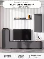 Гостиная SV-Мебель МГС-10 Графит серый 204,8*170*34,6 см