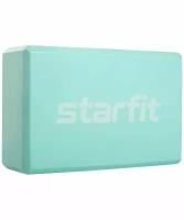 Блок для йоги STARFIT Core YB-200 EVA, 8 см, 115 гр, 22,5х15 см, мятный