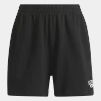 Шорты спортивные Reebok для женщин, Размер:M, Цвет:черный, Модель:CL AE SM LOGO SHORT