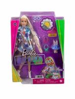 Кукла Barbie Экстра в одежде с цветочным принтом, HDJ45 разноцветный