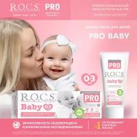 R.O.C.S. PRO Baby зубная паста для детей 0-3 года Минеральная защита и нежный уход, 45 гр
