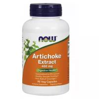 NOW Artichoke Extract 450мг 90 капсул Экстракт артишока капсулы Добавка для сердца, сосудов, пищеварения