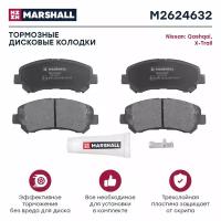 Колодки тормозные Nissan Qashqai (J10) 06-14, X-Trail (T31) 07-14 передние Marshall