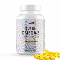 1WIN Super Omega-3, Омега-3 исландский рыбий жир в капсулах высокой концентрации