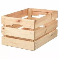 Ящик кнагглиг икеа (KNAGGLIG IKEA), 46x31x25 см, ящик деревянный, сосна