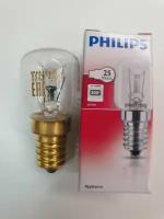 Лампа накаливания Philips Appliance 1CT/10x10F, E14, T25, 25 Вт, 2700 К