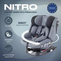 Автокресло Rant Nitro isofix UB619 группа 0+/1/2/3 от 0 до 12 лет вес 0-36 кг рост 40-145 см, Grey/Black