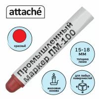 Маркер промышленный Attache, для универсальной маркировки, толщина линии 15-18 мм, красный