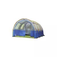 Палатка кемпинговая четырехместная LANYU LY-1801, синий/прозрачный
