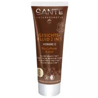 Sante Naturkosmetik Флюид для лица 2 в 1 Homme II Bio-Caffeine & Açai