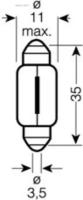 OSRAM 6424 6424_лампа ORIGINAL LINE! 1шт. 24V 5W SV8.5-8 качество ориг. з/ч (ОЕМ)