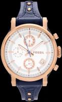 Наручные часы FOSSIL Original Boyfriend ES3838, синий, золотой