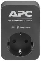 APC Сетевой фильтр APC Essential SurgeArrest 1 Outlet Black 230V Russia (PME1WB-RS)