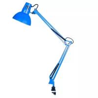 Лампа офисная Camelion Light Solution KD-312 C06, E27, 60 Вт, цвет арматуры: синий, цвет плафона/абажура: синий