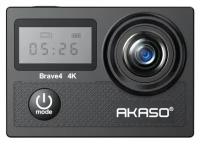 Экшн-камера AKASO Brave 4, 20МП, 3840x2160, 1050 мА·ч, черный