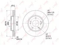 Диск Тормозной Mitsubishi Lancer 08- 1.5-2.0 Передн. LYNXauto арт. BN1091