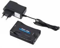 Переходник конвертер Scart to HDMI с блоком питания от сети
