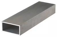 Труба профильная алюминиевая АД31Т размер 50х20 мм. стенка 2 мм. длина 200 мм. ( 20 см. ) Трубка профиль металлическая квадратная Алюминий