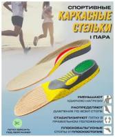 Спортивные ортопедические каркасные стельки - стельки при плоскостопии, вальгусной и варусной стопе и прочее (41-46р)