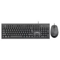 Клавиатура и мышь CBR KB SET 711 carbon USB, поверхность 