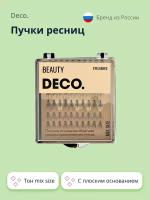 Пучки ресниц `DECO.` с плоским основанием (mix size)