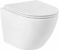 Унитаз подвесной безободковый BelBagno SFERA-R BB046CHR