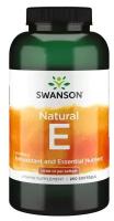 Swanson Natural Vitamin E (Натуральный витамин Е) 1000 МЕ 250 гелевых капсул