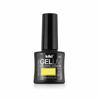 Гель-лак для ногтей KIKI оттенок 28 GEL UV&LED, светло-желтый, 6 мл