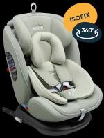 Автокресло JUNION Odri группа 0+/1/2/3 (0-36 кг), 360°, Isofix, оливковый