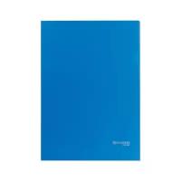 BRAUBERG Папка-уголок жесткая непрозрачная A4, пластик 0,15 мм, синяя